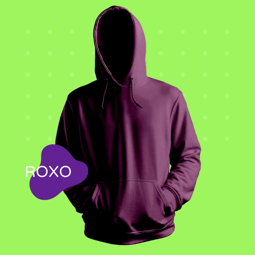 moletom blusa canguru personalziado empresa casal roxo